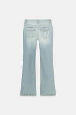 ДЖИНСЫ TRF BOOTCUT С НИЗКОЙ ПОСАДКОЙ — ZARA