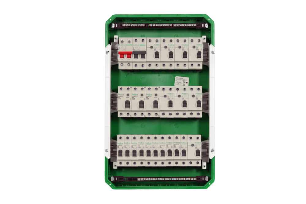 SE EASY 9 Корпус встраиваемый с белой дверью 3ряд/36мод, IP40, IK07, 80А, 2 клеммы