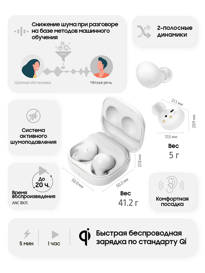 Наушники Samsung Galaxy Buds2 Белый
