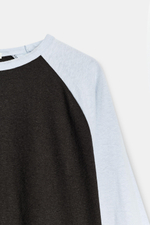 КОМБИНИРОВАННАЯ ФУТБОЛКА С РУКАВАМИ РЕГЛАН — ZARA