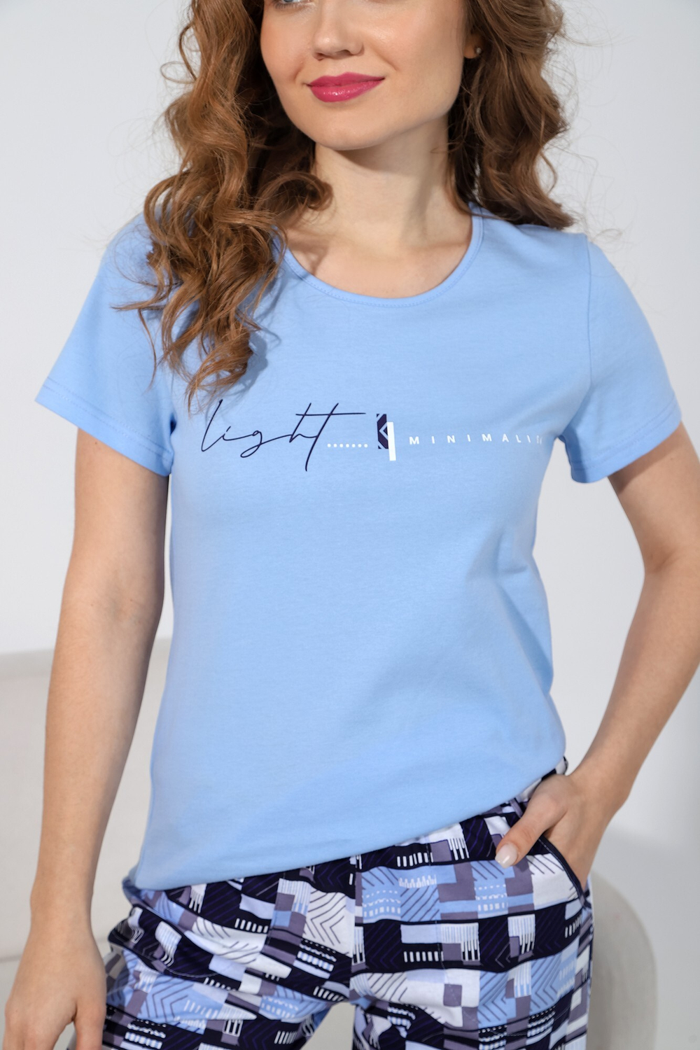К-762 Костюм женский "Триумф-2" ГОЛУБОЙ