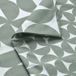 Комплект постельного белья IKEA ANGSNEJLIKA (ЭНГСНЕЙЛИКА), Односпальный, Серо-зеленый, 150x200, 50x80 см