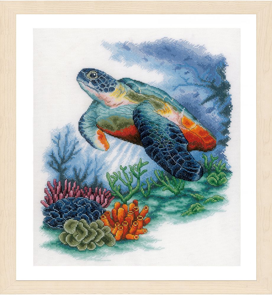 Набор для вышивания нитками Lanarte Treasures undersea