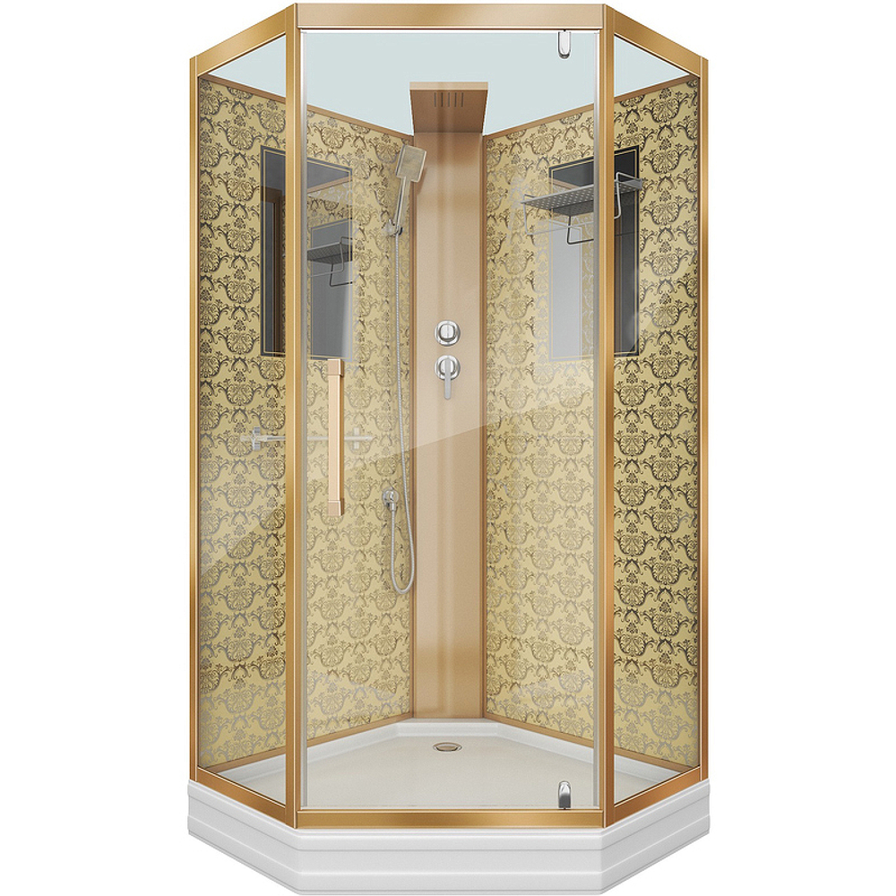 Душевая кабина Niagara Luxe NG-7799GBK 90x90 без гидромассажа