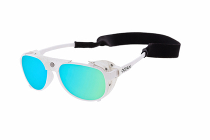 Спортивные очки OCEAN Maui White / Revo Blue Polarized Lens