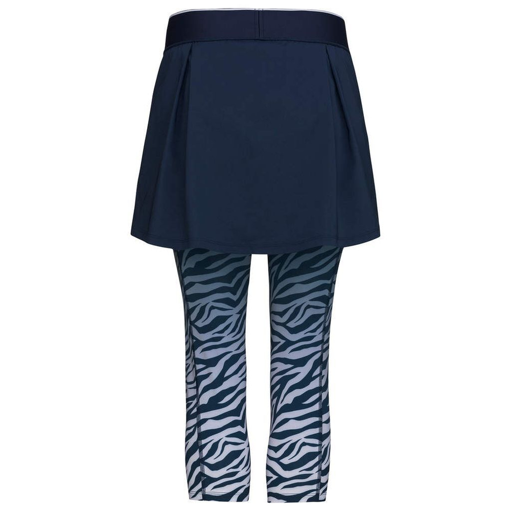 Теннисная юбка Head Dynamic 3/4 Tights Skort W - dark blu/print vision w
