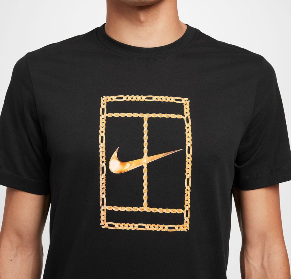 Мужская теннисная футболка Nike Court Dri-Fit - черный