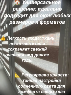 Рулонные шторы День-Ночь 58х120 см