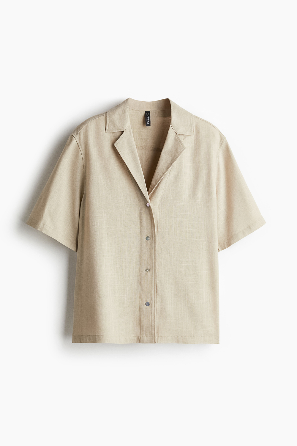 Свободная рубашка из вискозы с рукавами до локтя - H&M