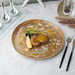 Блюдо круглое 28 см h2,5 см Light Brown Frutti di Mare P.L. [1]