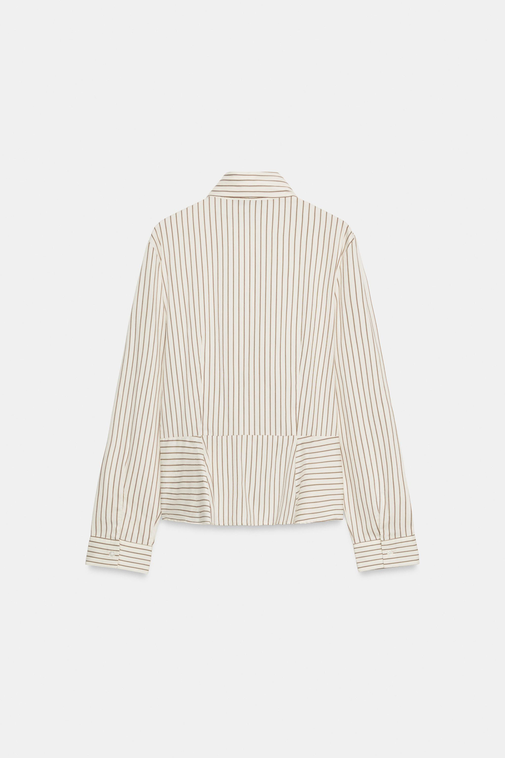 РУБАШКА В ПОЛОСКУ С ЗАВЯЗКОЙ — ZARA