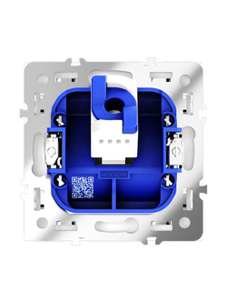 Розетка компьютерная 1-м СП S70 RJ45 кат.6 механизм бел. глянцевый Voltum VLS060101