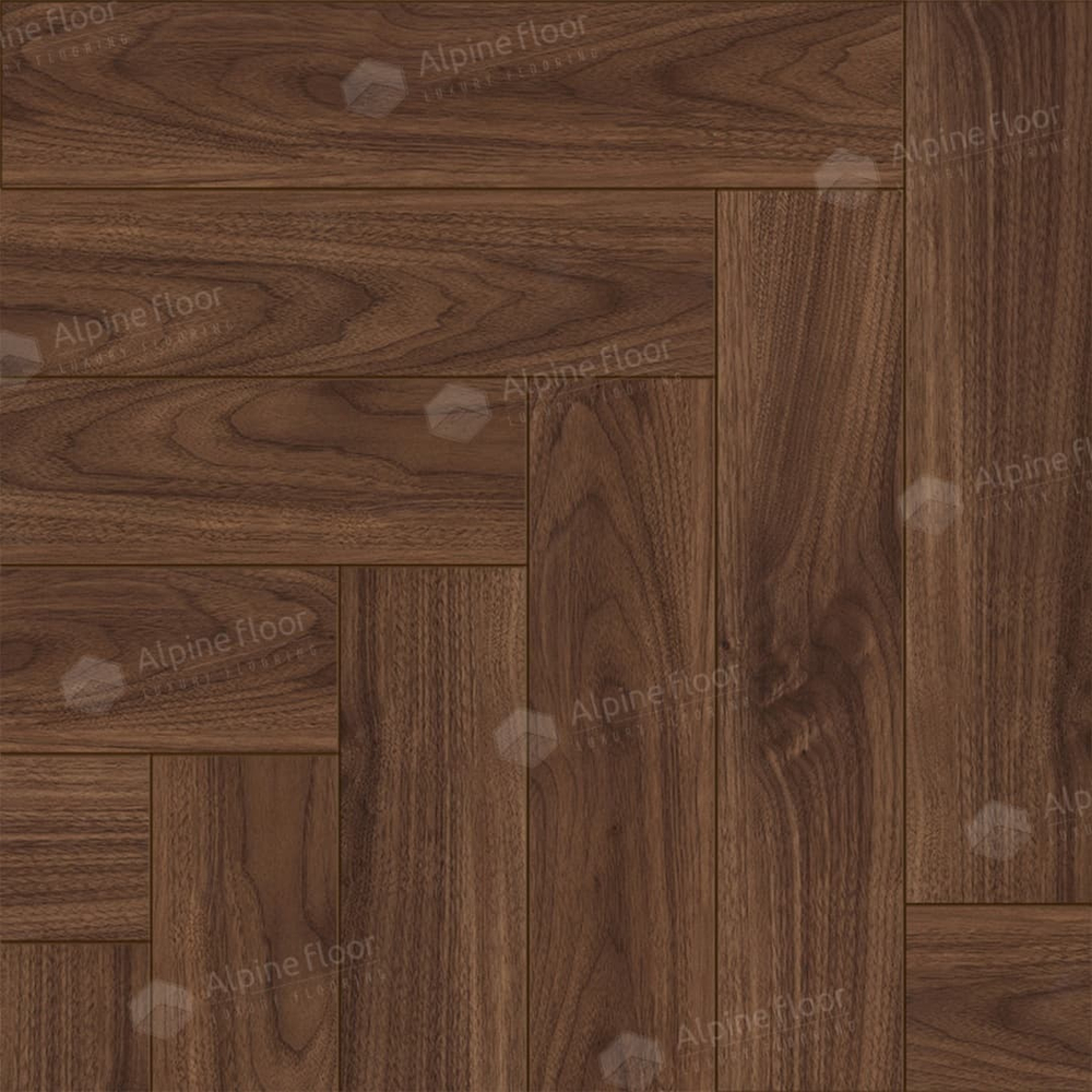 Ламинат Alpine Floor Herringbone 10 10 мм Орех Трентино 1.56 м2