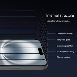Защитное стекло Nillkin 3D CP+ MAX для iPhone 16 Plus