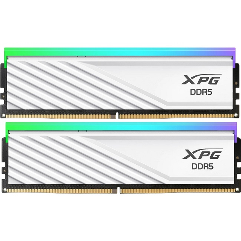 Оперативная память DIMM DDR5 32Gb, 6000Mhz, 2x16Gb, ADATA XPG Lancer Blade RGB White (AX5U6000C3616G-DTLABRWH)