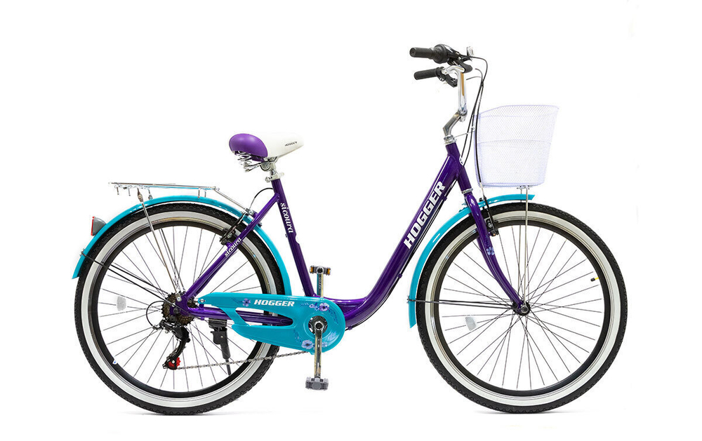 Велосипед 26" HOGGER SIGOURA V, 19"(20), алюм, 7 ск, rigid fork, синий ультрамарин металлик, 2025