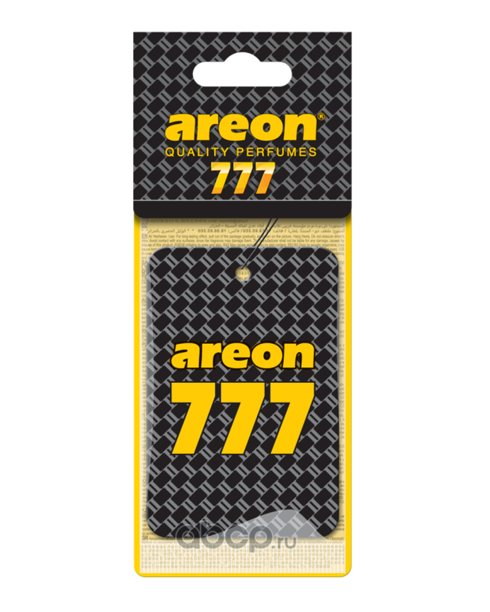 Ароматизаторы для автомобиля AREON  "777"  ( 1/120)