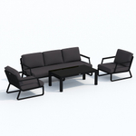 Диван трехместный Ideal Patio ЭСТИВО антрацит
