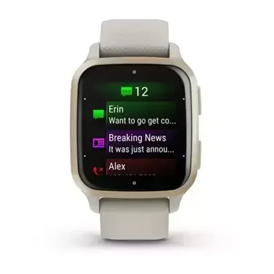 Смарт-часы Garmin Venu SQ 2 Music Edition Cream Gold Bezel with French Gray Case and Silicone Band 010-02700-12
