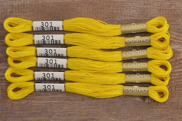 Мулине Lecien Cosmo, цв. 0301 / 6 мот. по 8 метров, в 6 сложений