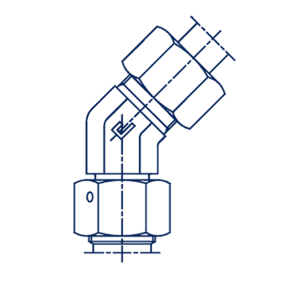 Соединение PN45 DL10 16х1.5 (корпус)