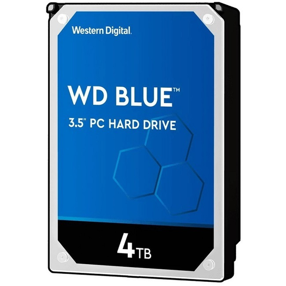Жесткий диск HDD 4.0Tb Western Digital SATA-III, 256Mb, 5400rpm, BLUE (WD40EZAX)