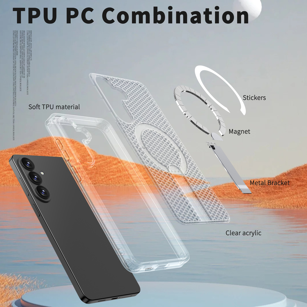 Прозрачный чехол Mesh Pro Magnetic Case для Samsung Galaxy S26
