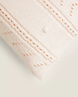 ZARA HOME ДЕТСКИЙ ЧЕХОЛ ДЛЯ ДЕКОРАТИВНОЙ ПОДУШКИ, РОЗОВЫЙ