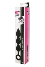 Черный анальный стимулятор XL Triple Drop Plug Black - 26 см. (Цвет: черный)