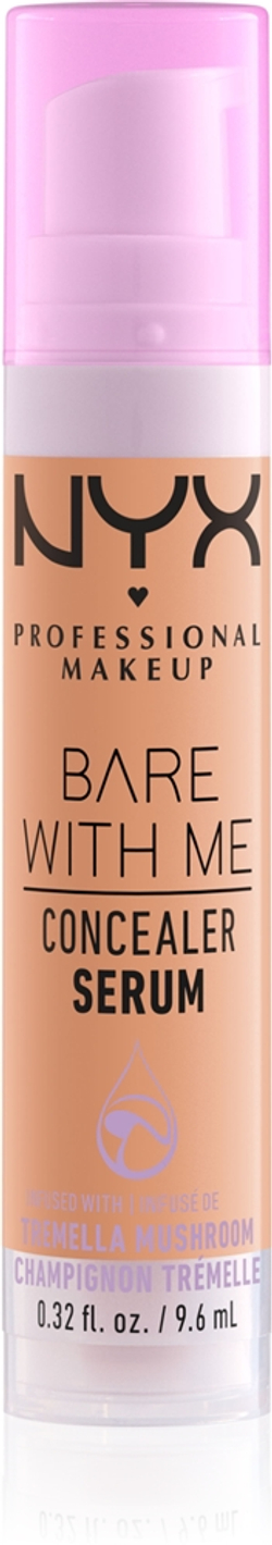NYX Professional Makeup Bare With Me Concealer Serum - Корректор увлажняющий 2 в 1 оттенок 5.7 Light Tan, 9 ml