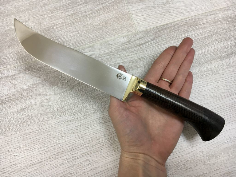 Нож Пчак Узбекский, кованая х12мф, венге