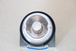 Round turn light general use. Clear lens, Amber bulb. Made in Thailand