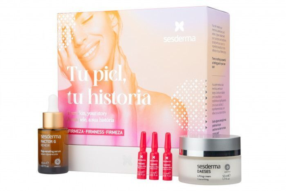 Подарочный набор Sesderma: FACTOR G RENEW Сыворотка омолаживающая, 30 мл + DAESES Лифтинг-крем подтягивающий, 50 мл + Сыворотка с мгновенным эффектом лифтинга, 3Х1,5 мл