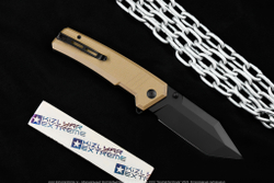 Нож Civivi Bhaltair C23024-2 сталь 14C28N Black рукоять Tan Coarse G10