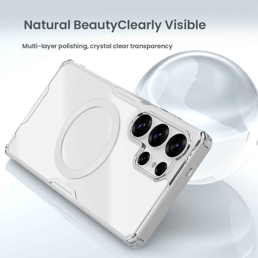 Чехол усиленный от Nillkin с поддержкой MagSafe для Samsung Galaxy S25 Ultra, серия Nature TPU Pro Magnetic