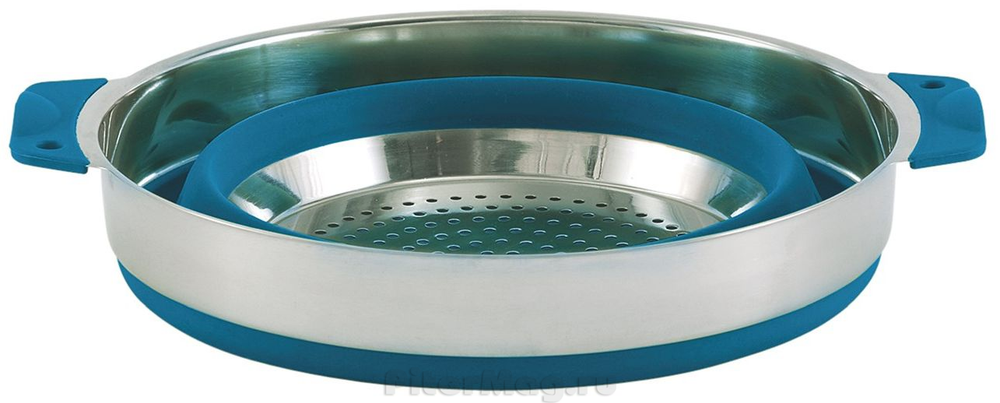 Кастрюля с дуршлагом Outwell Collaps Pot w/colander & lid 4.5L Blue [650207]