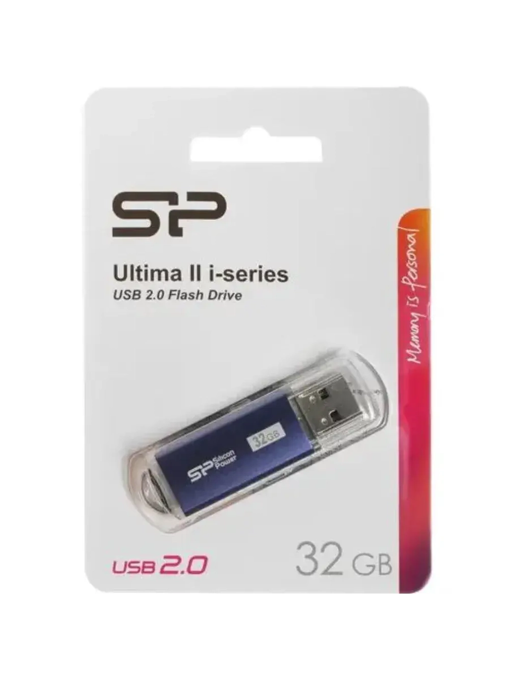 Память USB Flash 32 ГБ Power Ultima-II i-series BLUE