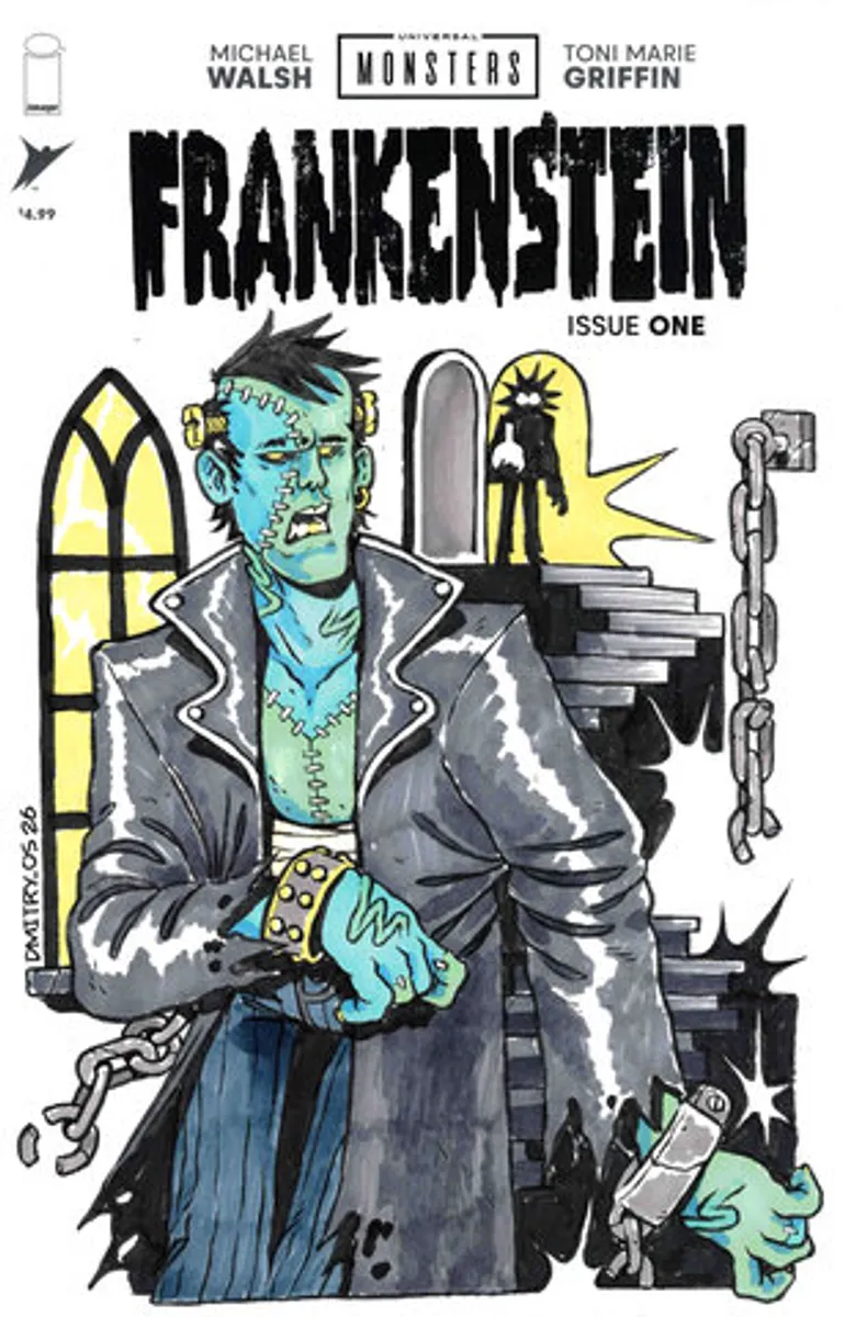Universal Monsters Frankenstein #1 (Cover 28oi) (Dmitry.Os)