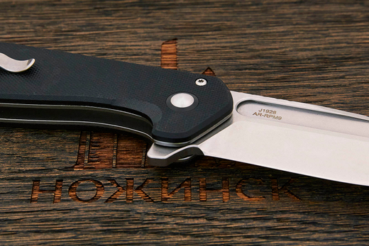 Нож складной CJRB J1928-BK Riff, клинок 87мм, сталь AR-RPM9, рукоять G10