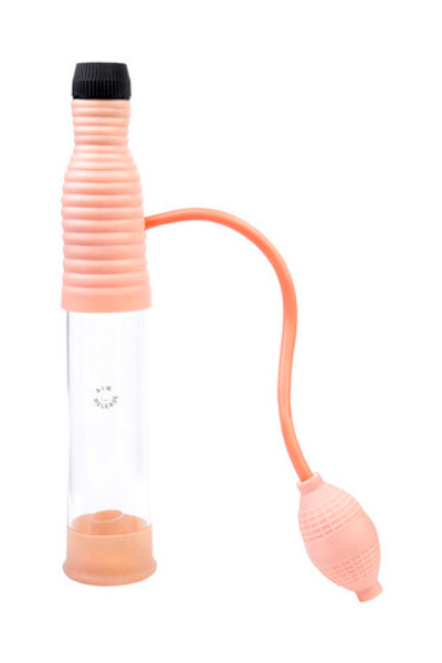 Помпа для пениса Dream Toys, вакуумная механическая, с грушей (Цвет: прозрачный)