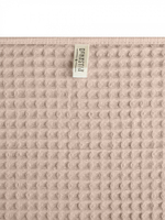 Набор полотенец вафельных 2шт DeNASTIA для бани/сауны 300gsm 70x140/50x90, 100% хлопок, бежевый