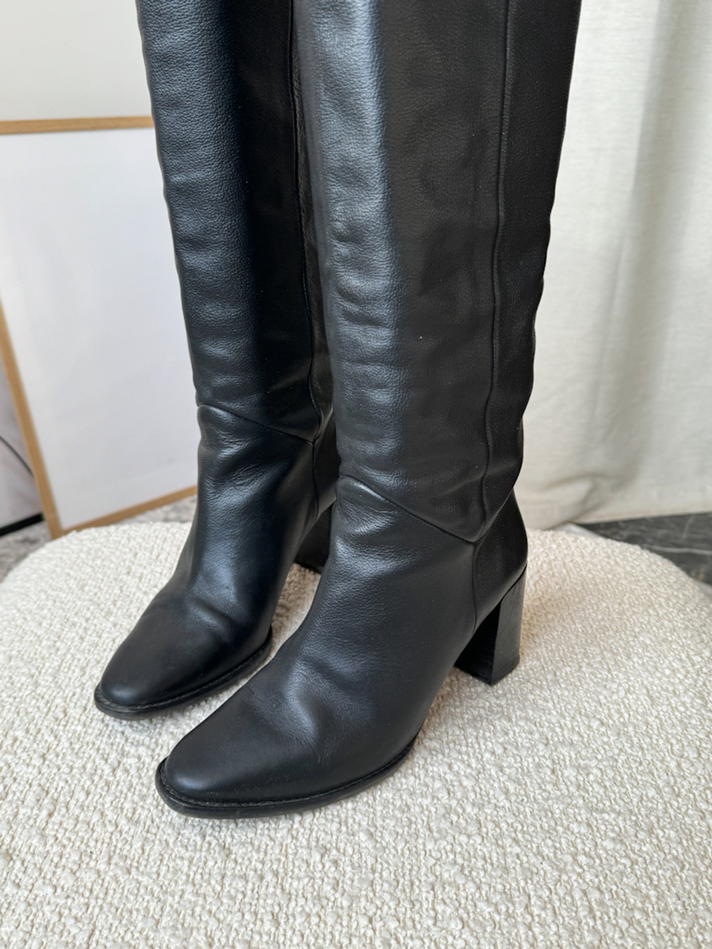 Кожаные сапоги Massimo Dutti, 38