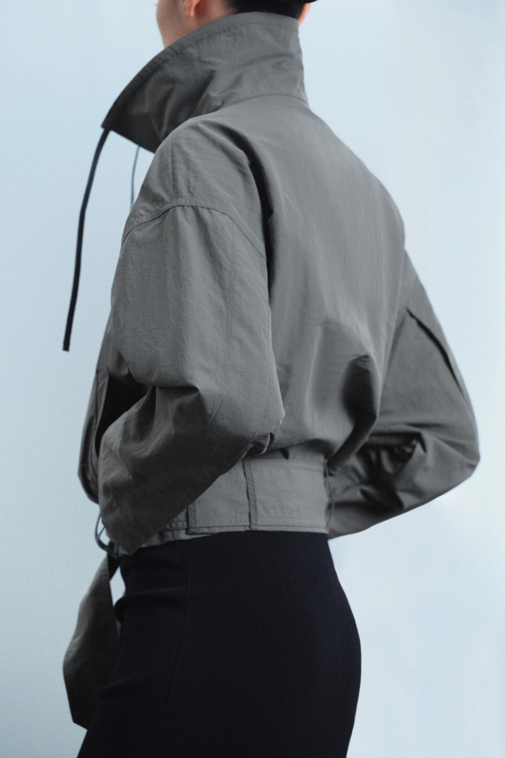 УКОРОЧЕННАЯ КУРТКА С ПОЯСОМ — ZW COLLECTION — ZARA