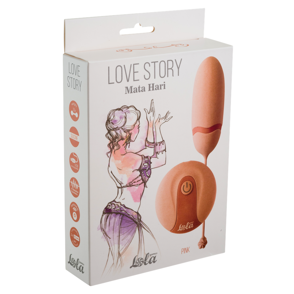 Виброяйцо на пульте управления Love Story Mata Hari pink