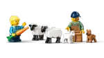 Конструктор LEGO City 60461 Красный сельскохозяйственный трактор с прицепом и овцами