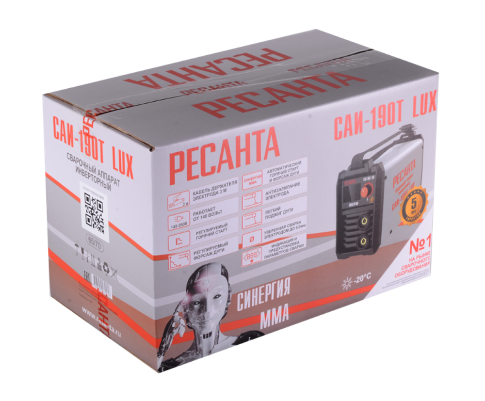 Сварочный аппарат инверторный РЕСАНТА САИ-190T LUX