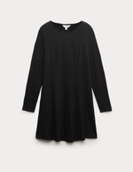 Мини-платье из смесового хлопкового трикотажа - Marks & Spencer