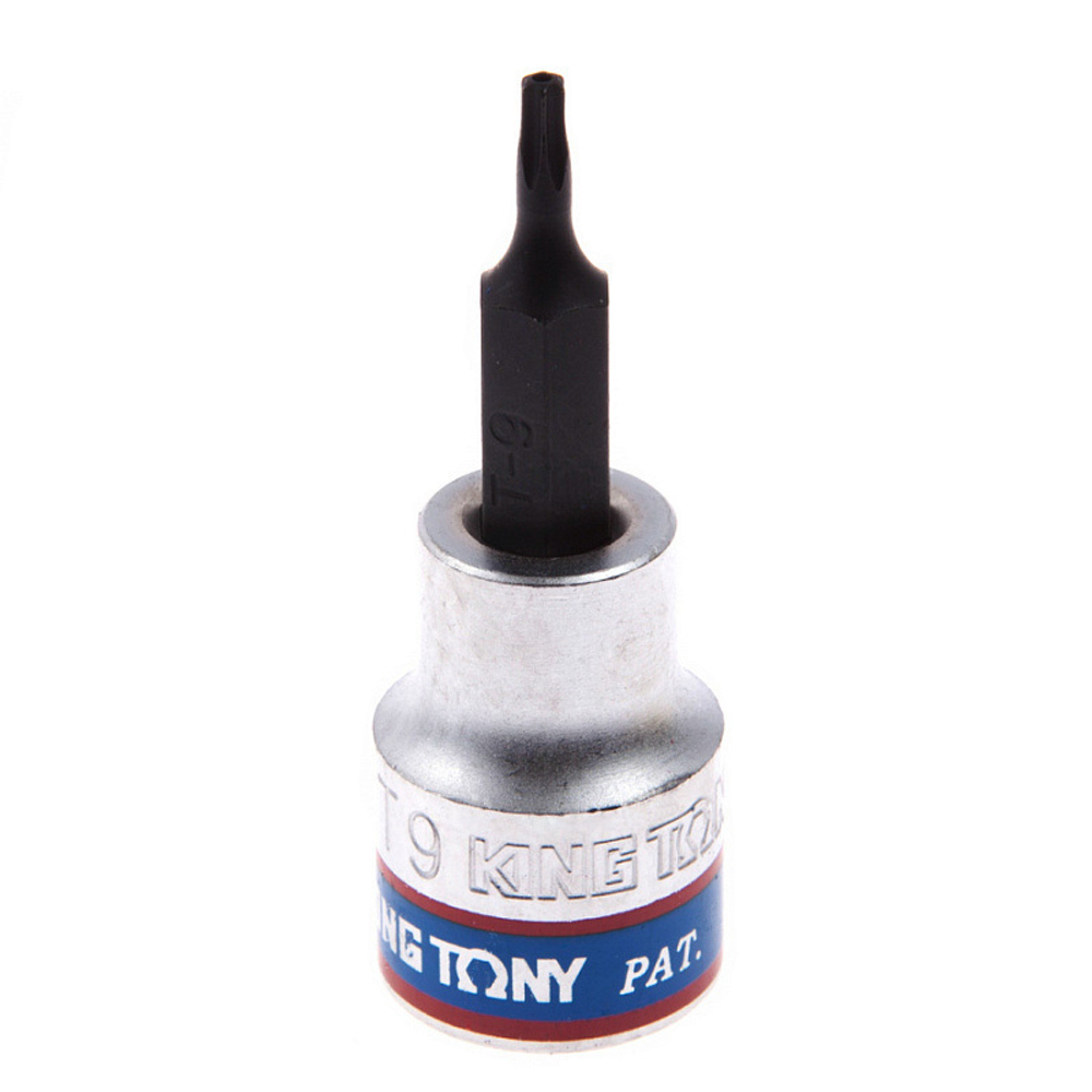 KING TONY (302709) Насадка (бита) торцевая 3/8", L = 50 мм, TORX с отверстием, T9