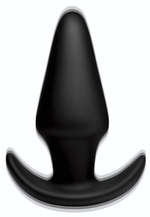 Черная анальная вибропробка Kinetic Thumping 7X Large Anal Plug - 13,3 см. (Цвет: черный)