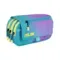 Penal \ Пенал \ Pencil case 4-zip pencil case with a flap, turquoise